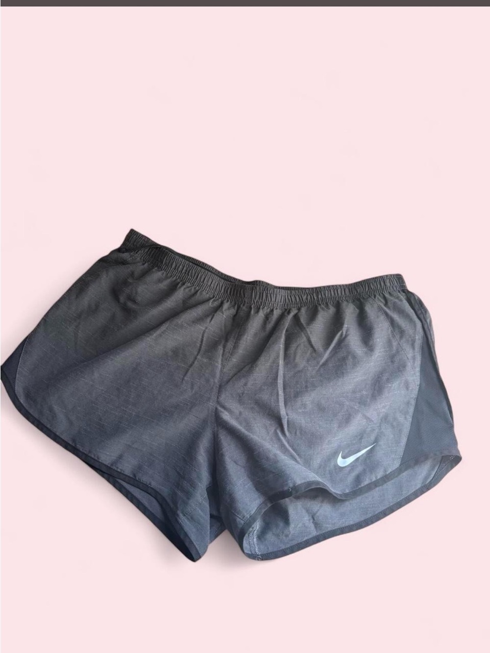 Women’s Nike Dri-Fit Tempo Grey & Black Athletic Shorts